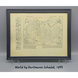 Old world maps - Vintage Map - World by Hartmann Schedel 1493
